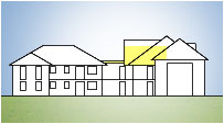 Ansicht Wohnung 15 von Nord-Osten